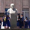 Graduates of the Abai Kazakh National Pedagogical University. This is the first Kazakh higher education institution launched on September 1, 1928.