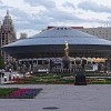 A huge alien spaceship landed among ordinary houses in Astana. Do not be frightened: this giant flying dish in the center of the city is just a Circus’ building, designed in an unusual shape.