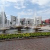 Ala-Too Square, looking south. It's the the central square in Bishkek, the capital city of Kyrgyzstan.