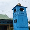 The minaret of the Dungan Mosque in Karakol.