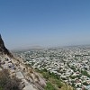 To Central Asian Muslims the Suleiman-Too is the third most sacred place, after Mecca and Medina. So most of them ascend the mountain on foot, instead of using the asphalt road.