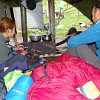 Unser Zelt war aber Wasserdicht und dank dem Ofen waren wir und unsere nassen Kleider schnell wieder trocken.