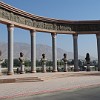 The gallery of Tajik poets replaced the Lenin monument, the biggest one in Central Asia. In the time of Soviet Union Khujand was called Leninabad.