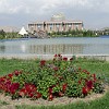 The National Museum building in Dushanbe.