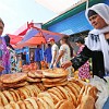 Bread for Tajik people ia the number one in consumption. The round and flat bread is called 'non' and is baked in a 'tanur' oven.