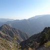 Arrived at the mountain tops the vista improved significantly. But even there there was nothing to see from the much vaunted abundance of life in the reserve, e.g. the more than 100 species of birds living there.