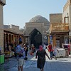 Typical for the bazaars in Bukhara are the countless cupolas. In the past the city was an important trading centre on the silk road.