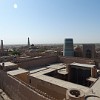 View from lookout tower in the Kuhna Ark over the old city of Khiva. Kuhna Ark was a fortress-residence of the khans of Khiva.
