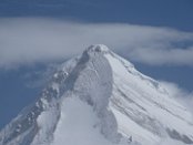 Khan Tengri (7,010 m) is the world's most northern 7,000-metre peak, notable because peaks of high latitude have a shorter climbing season, generally more severe weather and thinner air. Many people consider Khan Tengri the world's most beautiful peak because of its geometric ridges and its symmetry. May be it was the reason, why almost all mountaineers in the base camp wanted climb it and not the Peak Pobeda, with 7,439 m the highest mountain in the Tian-Shan.