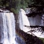 Canim Falls in western Canada look a little bit like the famous Niagara Falls in the eastern part of the country.