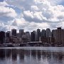 The skyline of Vancouver, the metropolis of British Columbia. The location of the city between ocean and the high mountains is hard to top.